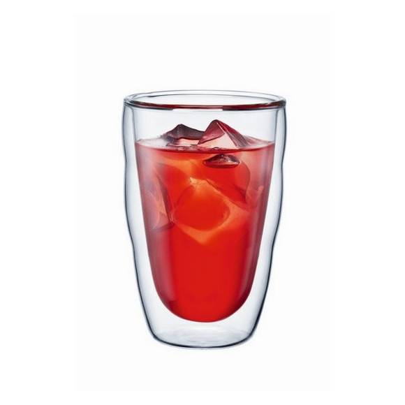 BODUM PILATUS Komplet 2 szklanek 350 ml / podwójne ścianki / Btrzy