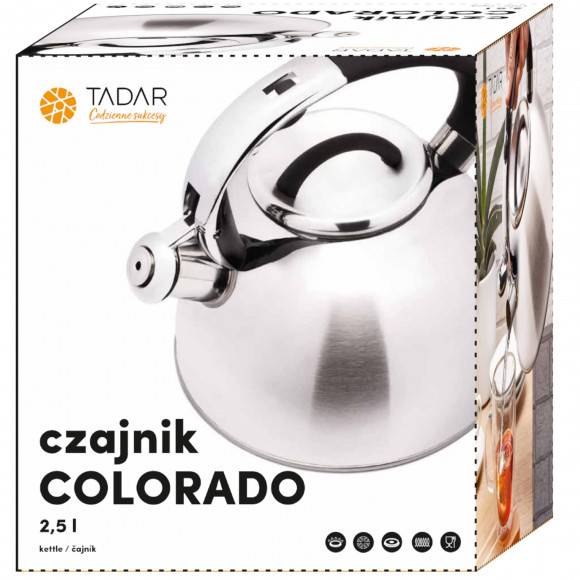 TADAR COLORADO Czajnik 2,5 L ze stali nierdzewnej / indukcja