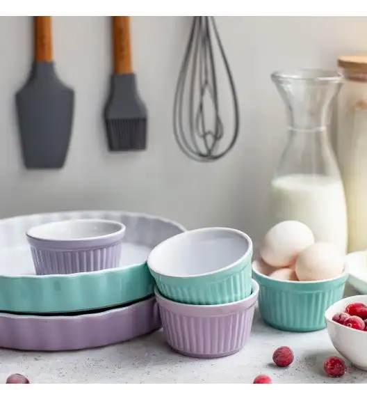 AMBITION GINGER Forma ceramiczna ramiekin do zapiekania Ø9 cm / zielona