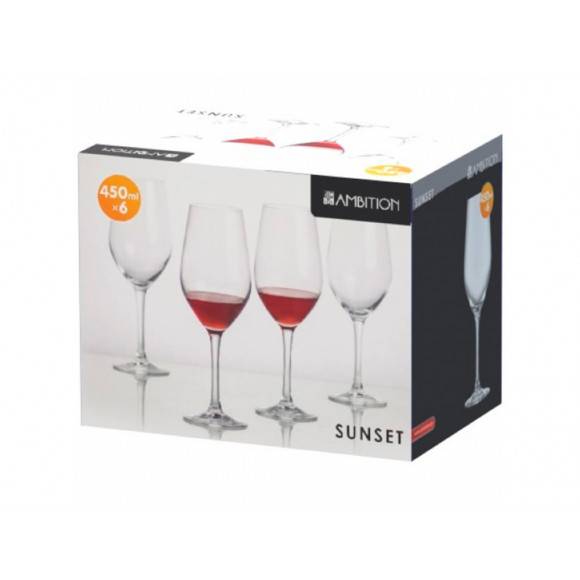 AMBITION SUNSET Komplet kieliszków do wina 6 el / 450 ml / 10412