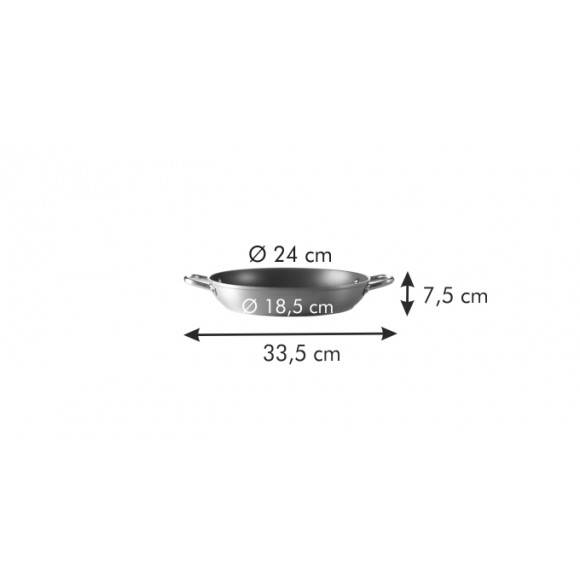 TESCOMA GrandCHEF Patelnia głęboka Ø24 cm / 2 uchwyty / indukcja