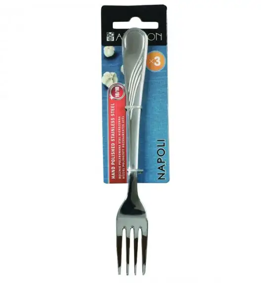 AMBITION NAPOLI Sztućce Widelce obiadowe 3 el / zawieszka / połysk 