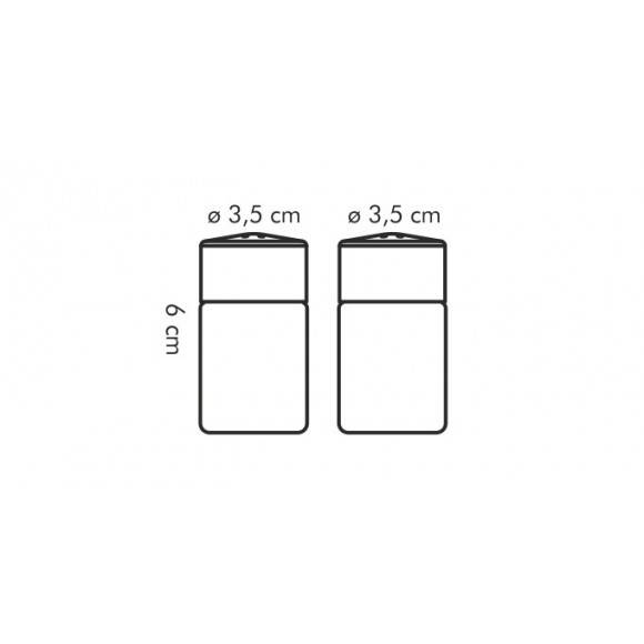 TESCOMA CLUB Mini solniczka i pieprzniczka 6 x 3,5cm/ stal nierdzewna