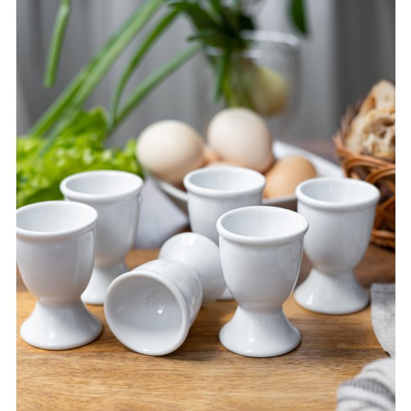 LUBIANA VICTORIA 6 x kieliszek do jajek / porcelana