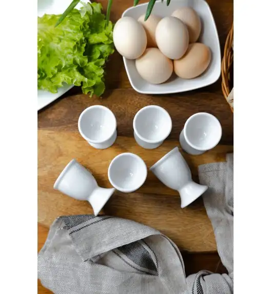 LUBIANA VICTORIA 6 x kieliszek do jajek / porcelana