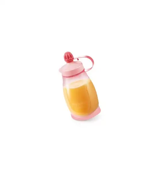 TESCOMA PAPU PAPI Elastyczna butelka z łyżeczką 200ml 8 x 5 x 14,5cm różowa
