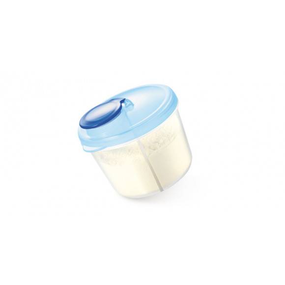 TESCOMA PAPU PAPI Antybakteryjny pojemnik na mleko w proszku/ 3 porcje 10 x 8,5 x 9,5cm niebieski