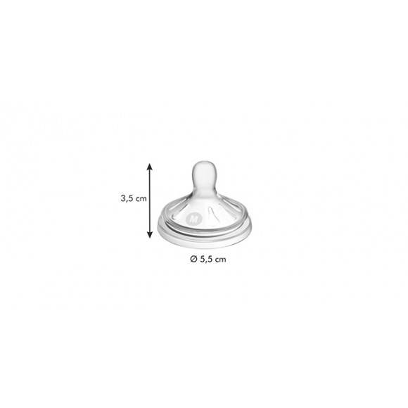 TESCOMA PAPU PAPI Zamienny smoczek M 2szt. 150/250ml 4 x 5,5cm