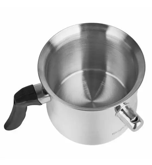 KönigHOFFER Garnek do gotowania mleka z gwizdkiem 2 L / stal nierdzewna / indukcja