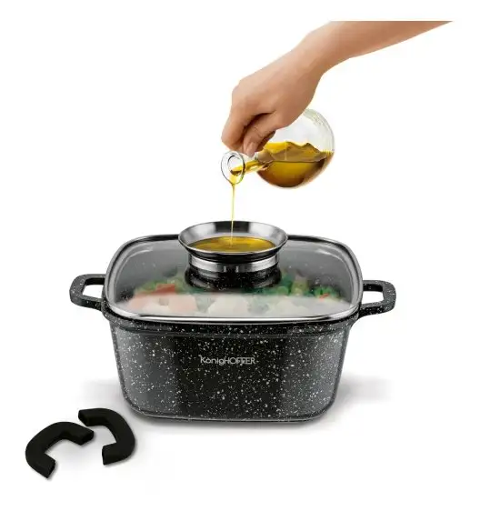 KÖNIGHOFFER KINGSTONE Garnek ceramiczny z aromatyzerem 3,0 L / indukcja