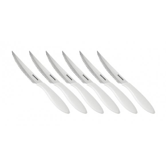 TESCOMA PRESTO Zestaw 6 noży do steków  / białe