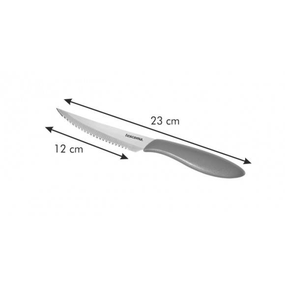 TESCOMA PRESTO Nóż do steków 12cm 6szt./ Stal nierdzewna/ Brązowy