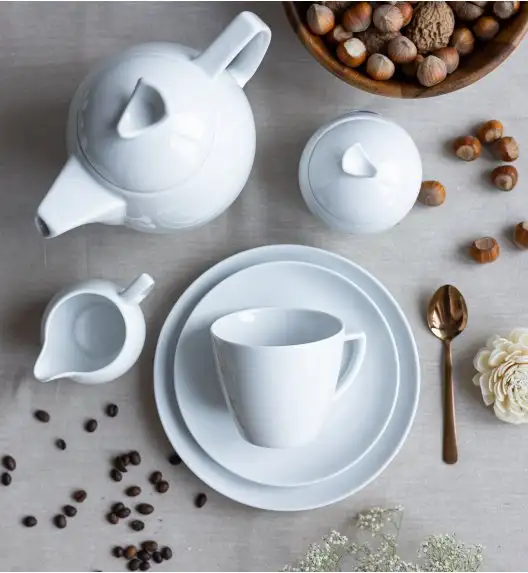 LUBIANA BOSS BIAŁY Serwis obiadowo - kawowy 60 el / 12 osób 