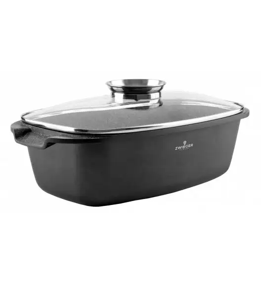 ZWIEGER WHITE STONE Brytfanna 5,2l GREBLON C3 GRANITE non-stick