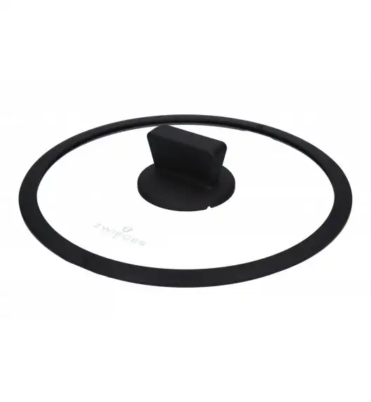 ZWIEGER OBSIDIAN Komplet patelni z pokrywkami / powłoka GREBLON non- stick / 24, 28 cm