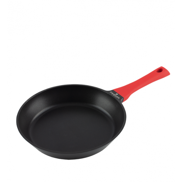 ZWIEGER OBSIDIAN Komplet patelni z pokrywkami / powłoka GREBLON C3+ non- stick / 24, 28 cm