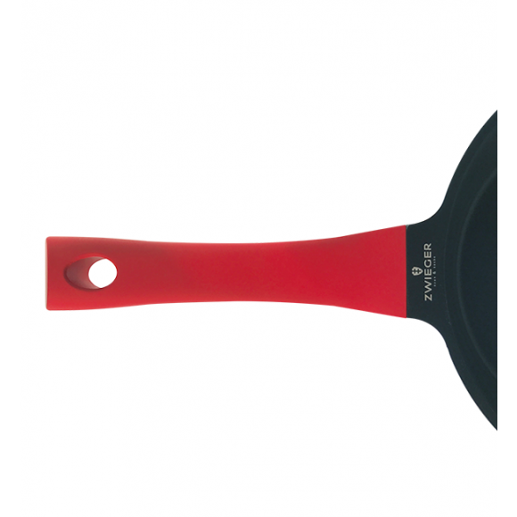 ZWIEGER OBSIDIAN Komplet patelni z pokrywkami / powłoka GREBLON C3+ non- stick / 24, 28 cm