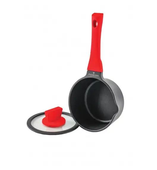 ZWIEGER OBSIDIAN Komplet garnków z pokrywkami 1l, 3l, 5l/ GREBLON C3+