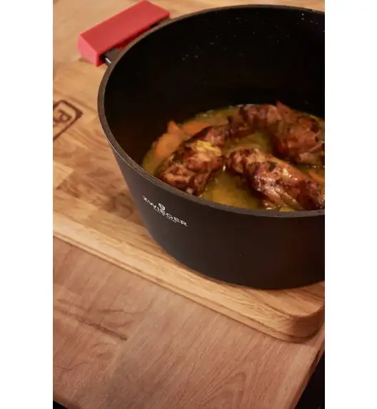 ZWIEGER OBSIDIAN Komplet garnków z pokrywkami 1l, 3l, 5l/ GREBLON C3+