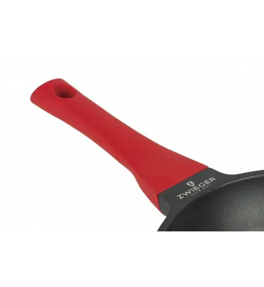 ZWIEGER OBSIDIAN Komplet garnków z pokrywkami 3l, 5l+ patelnie Obsidian 24, 28 cm/ GREBLON C3+