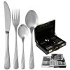 AMBITION NAPOLI Sztućce Komplet 102 elementy walizka + flok / 18 osób