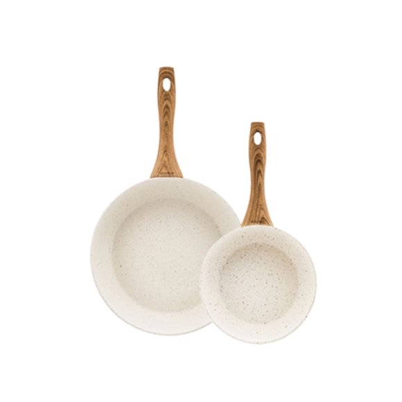 AMBITION NATURE Komplet patelni z powłoką nieprzywierającą Ø20+28 cm / indukcja