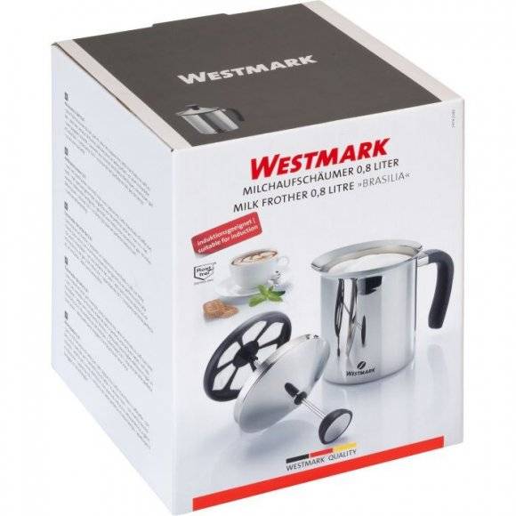 WESTMARK BRASILIA PLUS Spieniacz do mleka 800 ml / stal nierdzewna