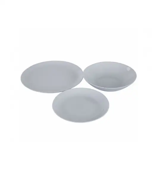 LUMINARC DIWALI GRANIT Komplet obiadowy 18 el dla 6 os / Szkło hartowane