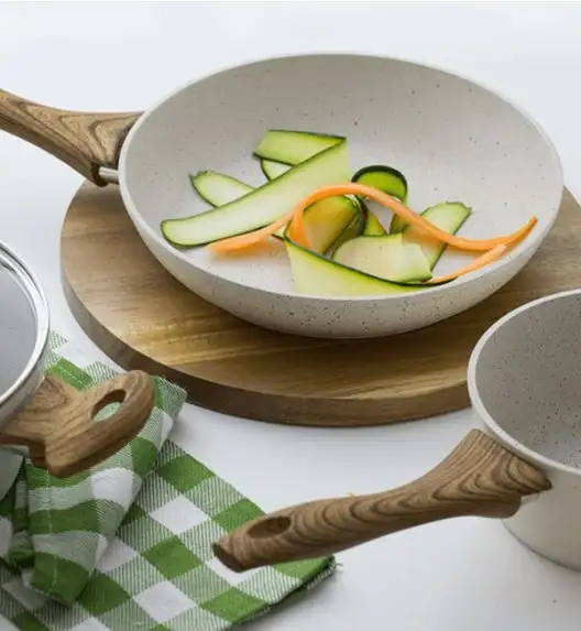 AMBITION NATURE Komplet Patelnia 20 cm + Wok 26 cm / indukcja