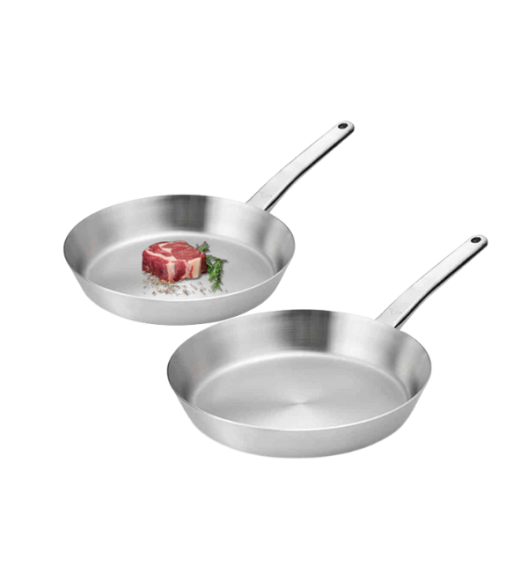 GERLACH PRESTIGE Patelnia 24 + 28 cm / Całostalowe / Indukcja