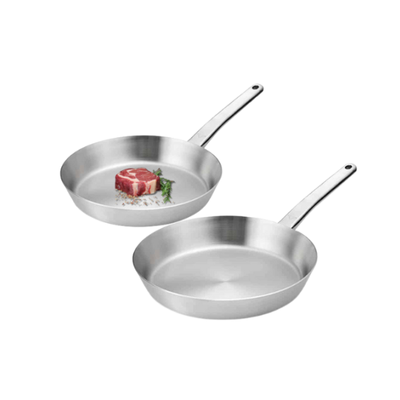 GERLACH PRESTIGE Patelnia 24 + 28 cm / Całostalowe / Indukcja