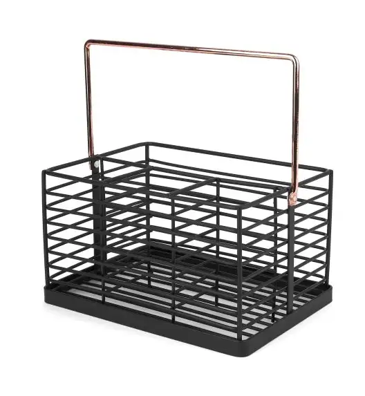 STARKE HARPER Koszyk do przechowywania / organizer  z rączką / czarny