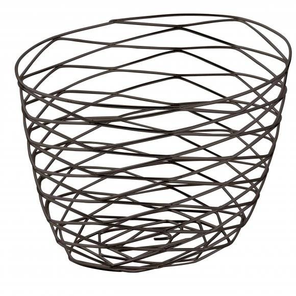 TADAR GEO Wysoki koszyk na owoce / czarny