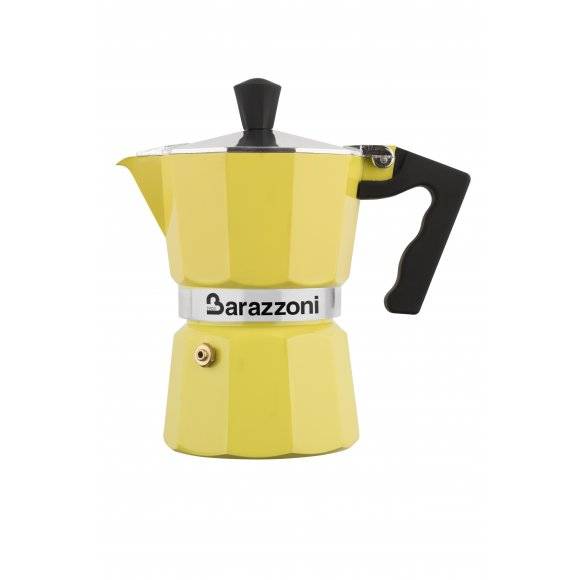 BARAZZONI LA CAFFETERIA Kawiarka na 3 filiżanki / żółta / aluminium