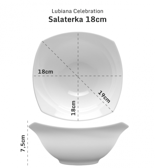 LUBIANA CELEBRATION Komplet Salaterki 18 cm /  12 el / 12 os 
