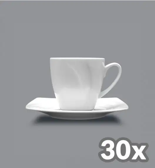 LUBIANA CELEBRATION 30 x Filiżanka do espresso 90 ml + spodek 12 cm / porcelana