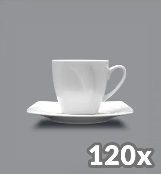 LUBIANA CELEBRATION 120 x Filiżanka do espresso 90 ml + spodek 12 cm / porcelana