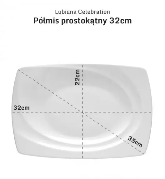 LUBIANA CELEBRATION 30 x Półmis / półmisek 32 cm 
