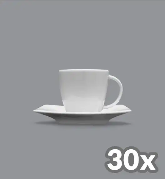 LUBIANA VICTORIA 30 x Filiżanka espresso 90 ml + spodek / porcelana