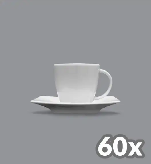 LUBIANA VICTORIA 60 x Filiżanka espresso 90 ml + spodek / porcelana