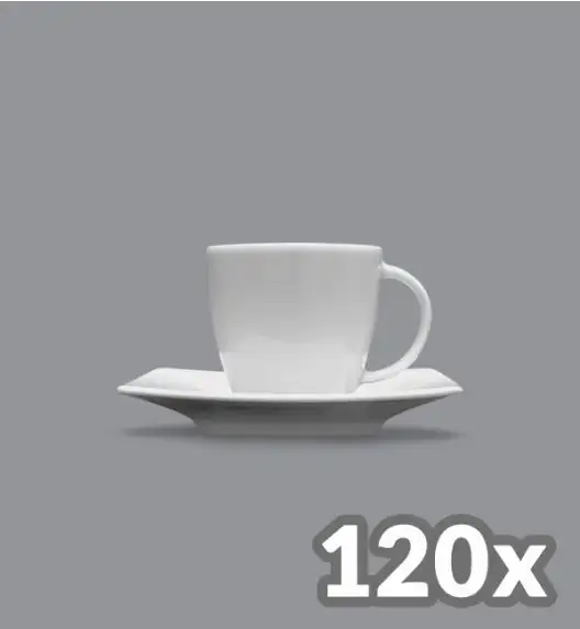 LUBIANA VICTORIA 120 x Filiżanka espresso 90 ml + spodek / porcelana