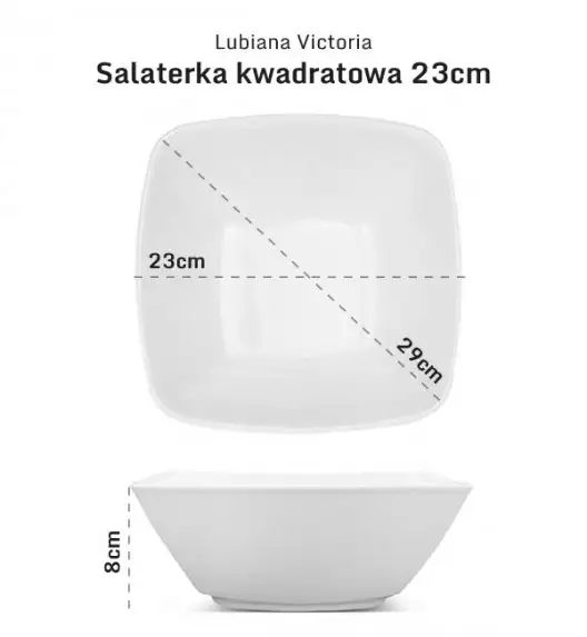 LUBIANA VICTORIA 30 x Salaterka / miska 23 cm 