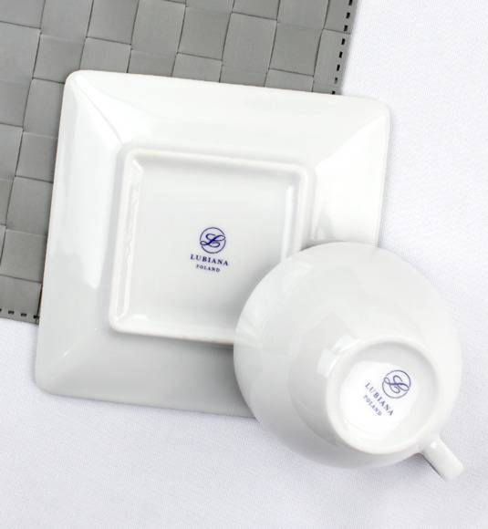 LUBIANA CLASSIC 60 x Filiżanka 280 ml + spodek 15 cm / porcelana