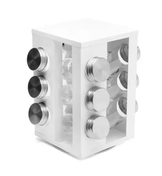 STARKE HARPER Komplet przyprawników 12 el / stal nierdzewna / biały