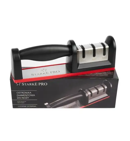 STARKE PRO Diamentowa ostrzałka do noży / 3 stopnie ostrzenia / stal nierdzewna