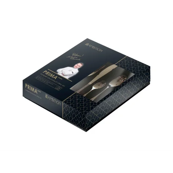 AMBITION PRIMA Sztućce Komplet 24 el pudełko / 6 osób / połysk / 83894