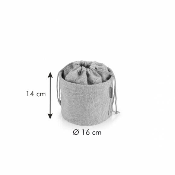 TESCOMA 4FOOD Woreczek na warzywa Ø 16 cm / jutowa tkanina