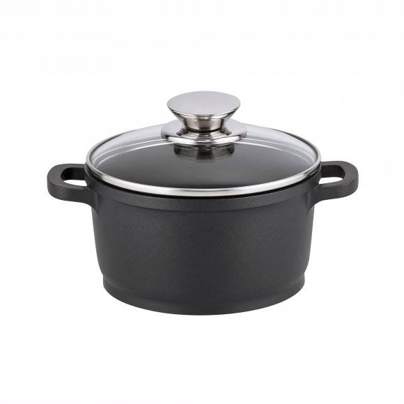 ELO ALUCAST Garnek z pokrywką 16 cm / 1,5 L / aluminium / indukcja