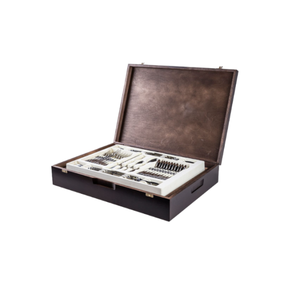 Gerlach Retro Sztućce Komplet 68 el skrzynia / 12 osób połysk 