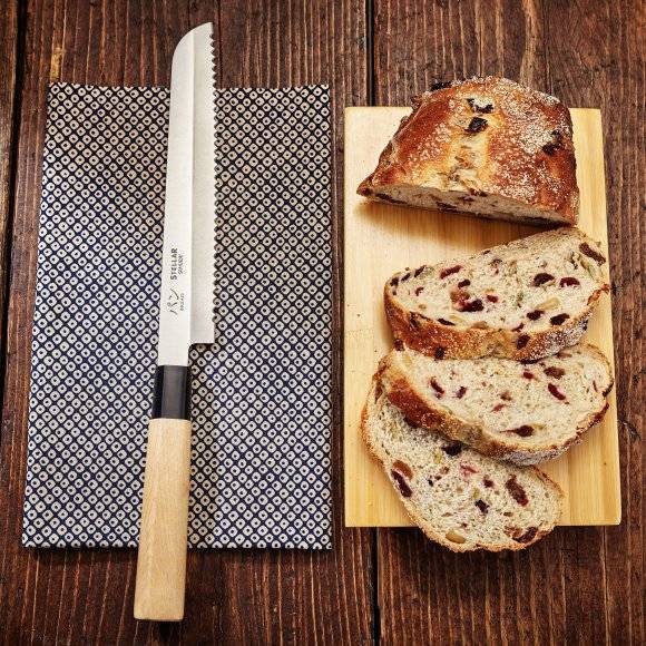 STELLAR SAMURAI Nóż do chleba 21 cm / stal nierdzewna + drewno klonowe
